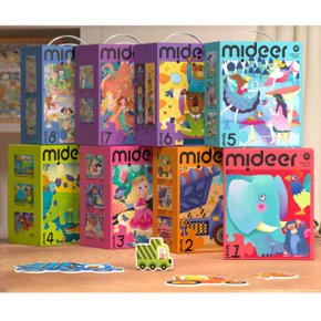 퍼즐 어린이 유아 레벨업 단계별 보관가방 그림 퍼즐 선물세트 LEVEL3 _도시의 하루