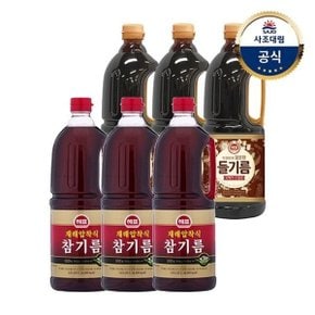 [사조대림] 참진한들기름1.8L x3개 +재래압착식참기름1.8L x3개