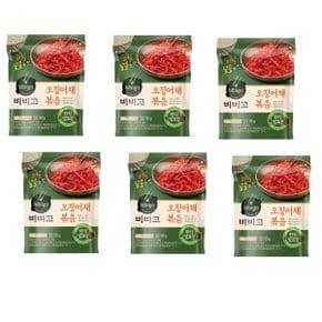 비비고오징어채볶음55gx 6 총330g 맛있는 밀키트 바로먹는 조림밥반찬