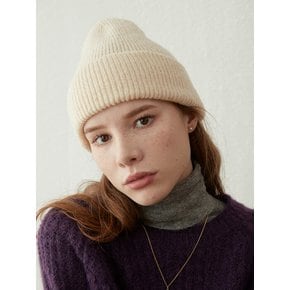 Hazel Knit Beanie(Ivory)