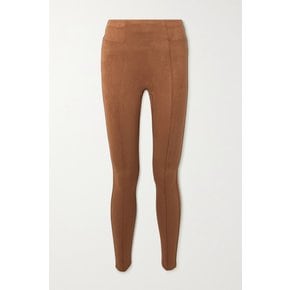 Faux Suede Leggings 탠 브라운