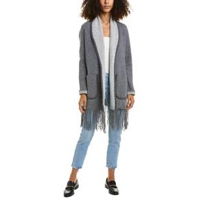 3928504 Alashan Telluride Fringe Wool Cardigan