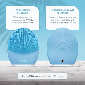 FOREO LUNA 3 for 콤비네이션 스킨 혼합 피부용 스마트 클렌징 디바이스 전동 세안 브러쉬