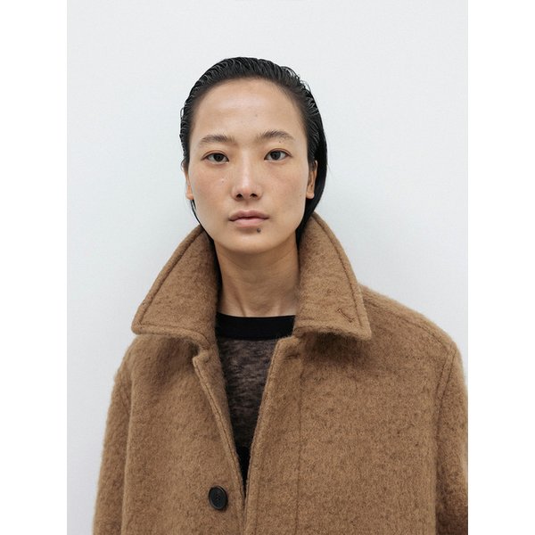 Japanese Shaggy Wool Oversized Coat_Camel Beige