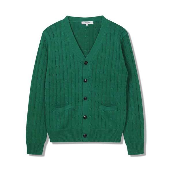 크레프티드 포켓 케이블 가디건 - 7 COLOR