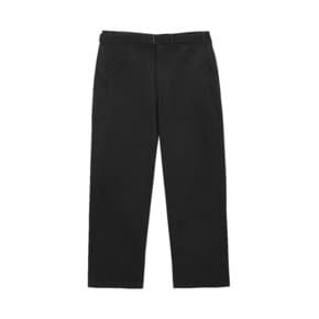 Belted wide pants (black)