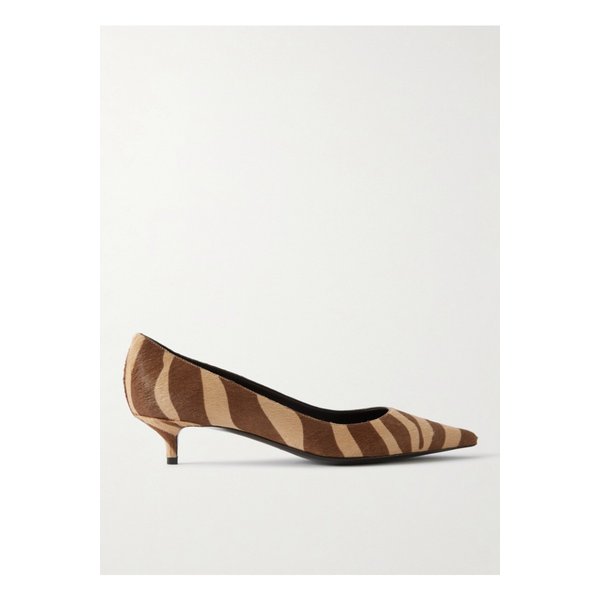 아멜리아 30 지브라 프린트 카프 헤어 펌프스 46376663162853218