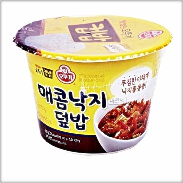 오뚜기 맛있는 매콤낙지 덮밥 컵밥 250g 2개