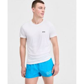 맨즈 Short-Sleeve Sun Protection Rashguard Swim 셔츠 - 화이트 25458588 1388641