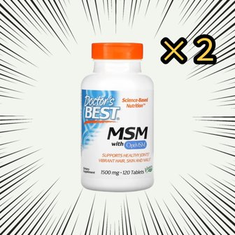 닥터스베스트 옵티 MSM 1500mg 120정 2통