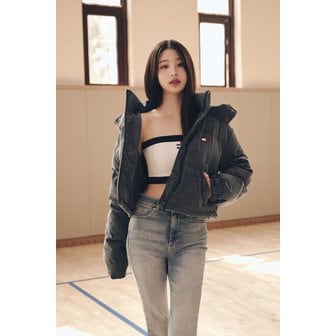 타미진스 [장원영PICK] 여성 워시드 코듀로이 알래스카 패딩 T32E7QJC40TWT1 TOMMY JEANS