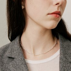 [silver925]mini boll chain necklace