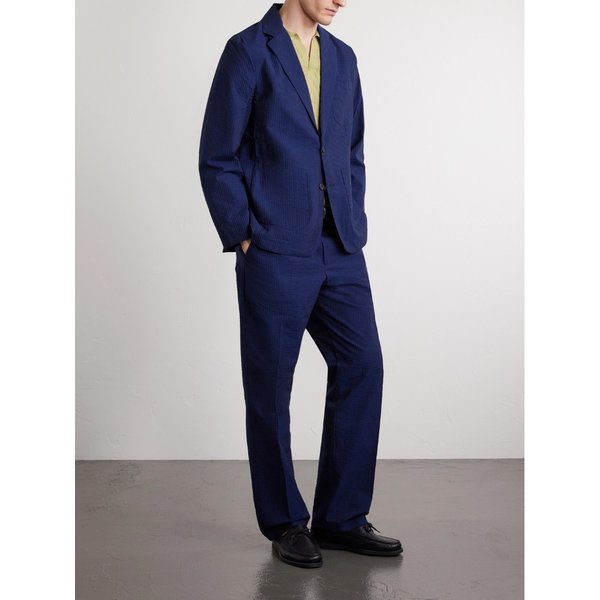 포르투기스 플란넬 아틀란티코 코튼 시어서커 수트 재킷 46376663163010544