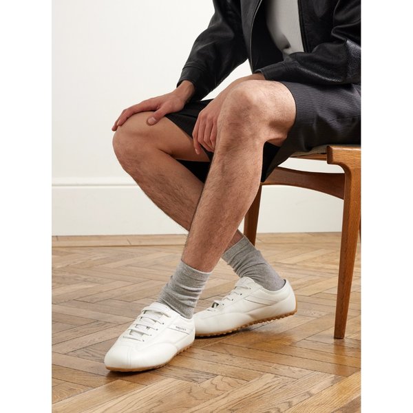 로고 가죽 스니커즈 46376663163052990