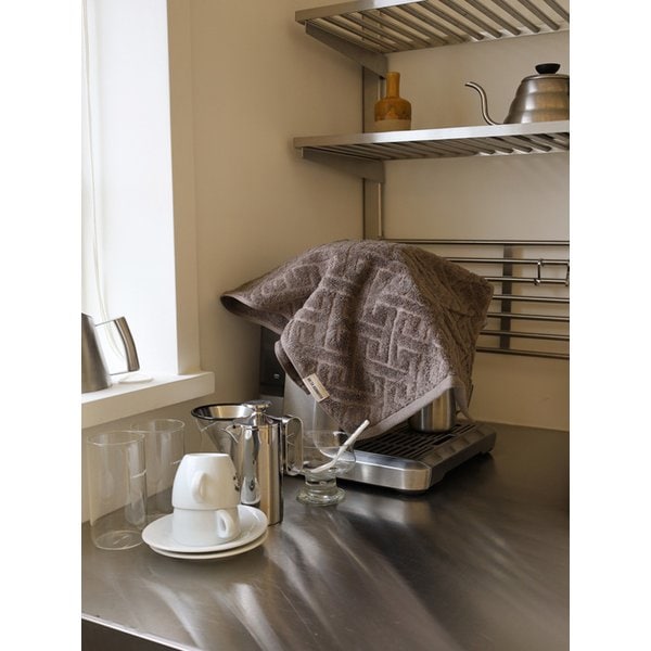 수피마 그릭 미앤더 수건 Brown 10P