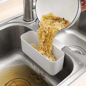 모던화이트 물빠짐 싱크대 홀더