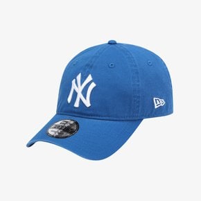 MLB 뉴욕 양키스 월드 로고 언스트럭쳐 볼캡 블루_15411755