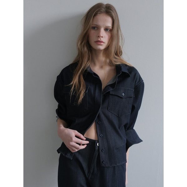 논페이드 로우 셔츠 자켓