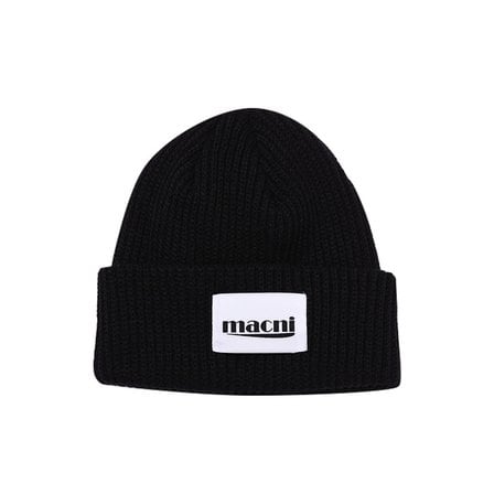 마크니 HEAVY KNIT BEANIE_BLACK