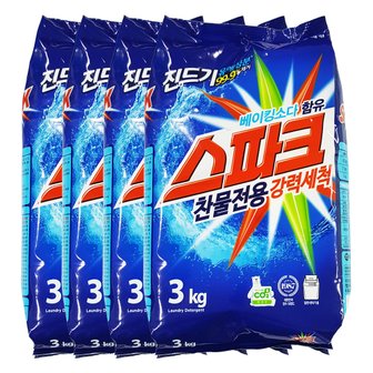  애경 스파크 찬물전용 리필 3kg X 4개(1박스)