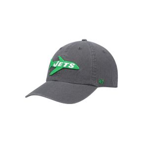 4355968 47 Mens Charcoal New York Jets Clean Up Legacy Adjustable Hat