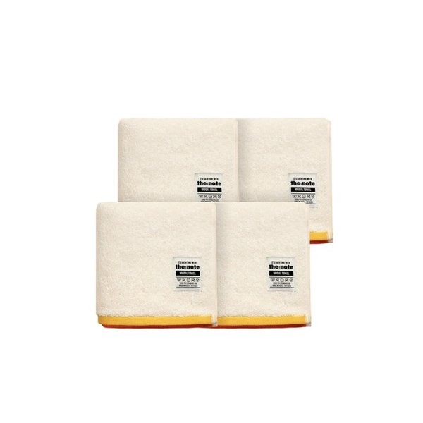 더노트 프리미엄 보드라움 모달 타올 선셋 4P