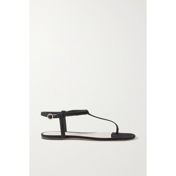 포르테&페르 브레이드 스웨이드 샌들 블랙 38063312421137236