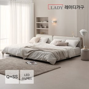 레브 기능성 패브릭 패밀리침대 수납헤드 Q+SS