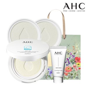 AHC [가정의달] 세이프온 시카카밍 선쿠션 25g+리필 25g+클렌징폼30ml+쇼핑백 증정