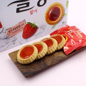  (160g) 청우식품 플랑 딸기 타르트 쿠키