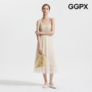 GGPX 바캉스룩 캉캉 쉬폰 원피스 (GP4OP088F)