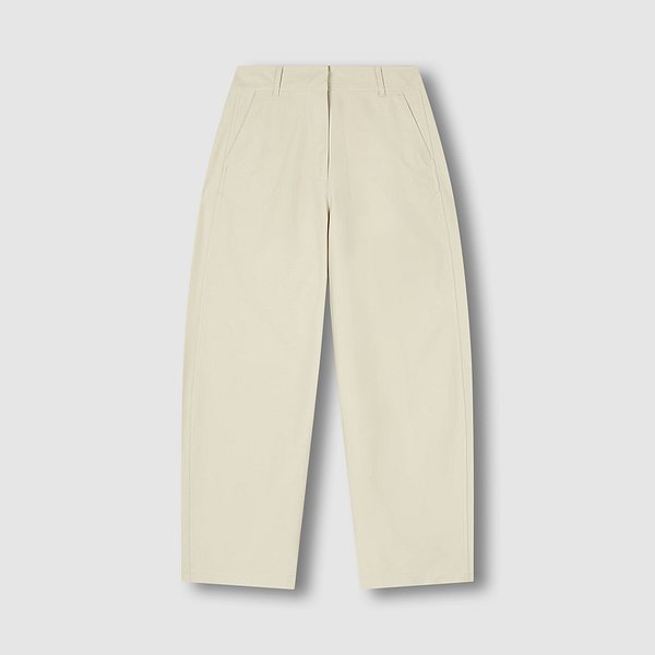 여 코튼 커브드 팬츠 J126201096005