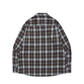 SP POCKET SOFT CHECKED OVERFIT SHIRT-BROWN