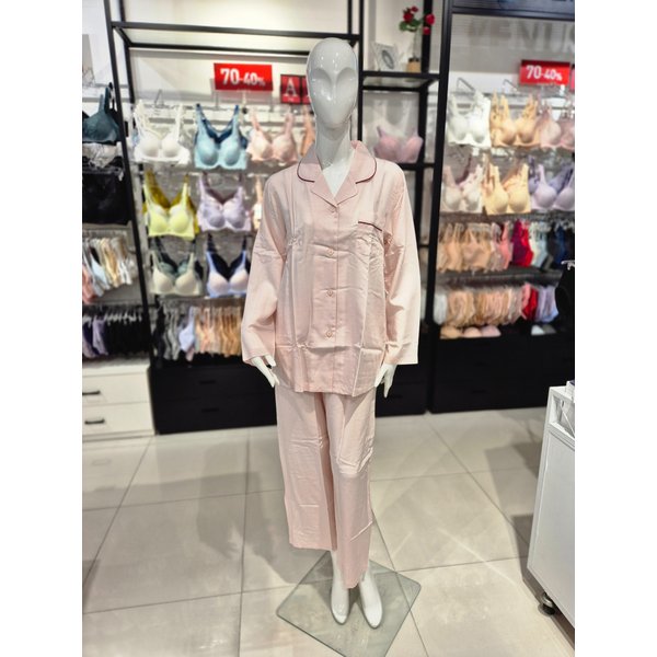 [시흥점] S 비너스 ) 블랙라벨 텐셀 60수 솔리드 파자마 VPA4401W-PK