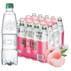 씨그램 피치 무라벨, 450ml, 20개