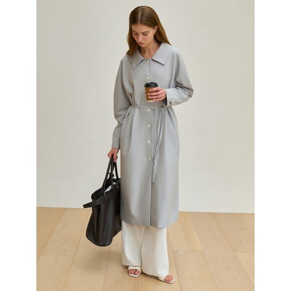 래글런 롱자켓 민트 그레이 J1948