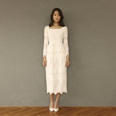 [CLAIR DE LUNE] COTTON LACE DRESS