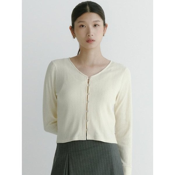 아일렛 자카드 리브드 가디건_3COLORS(9TO3005Y)