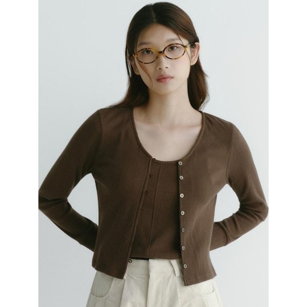 아일렛 자카드 리브드 가디건_3COLORS(9TO3005Y)