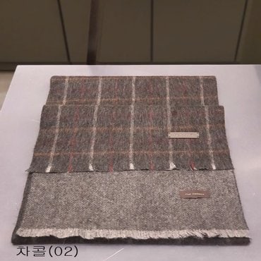 레노마 체크 패턴 남성 캐시미어 머플러 FRA033