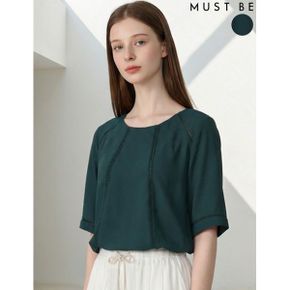 포인트 다트 플레어 블라우스_P395743365
