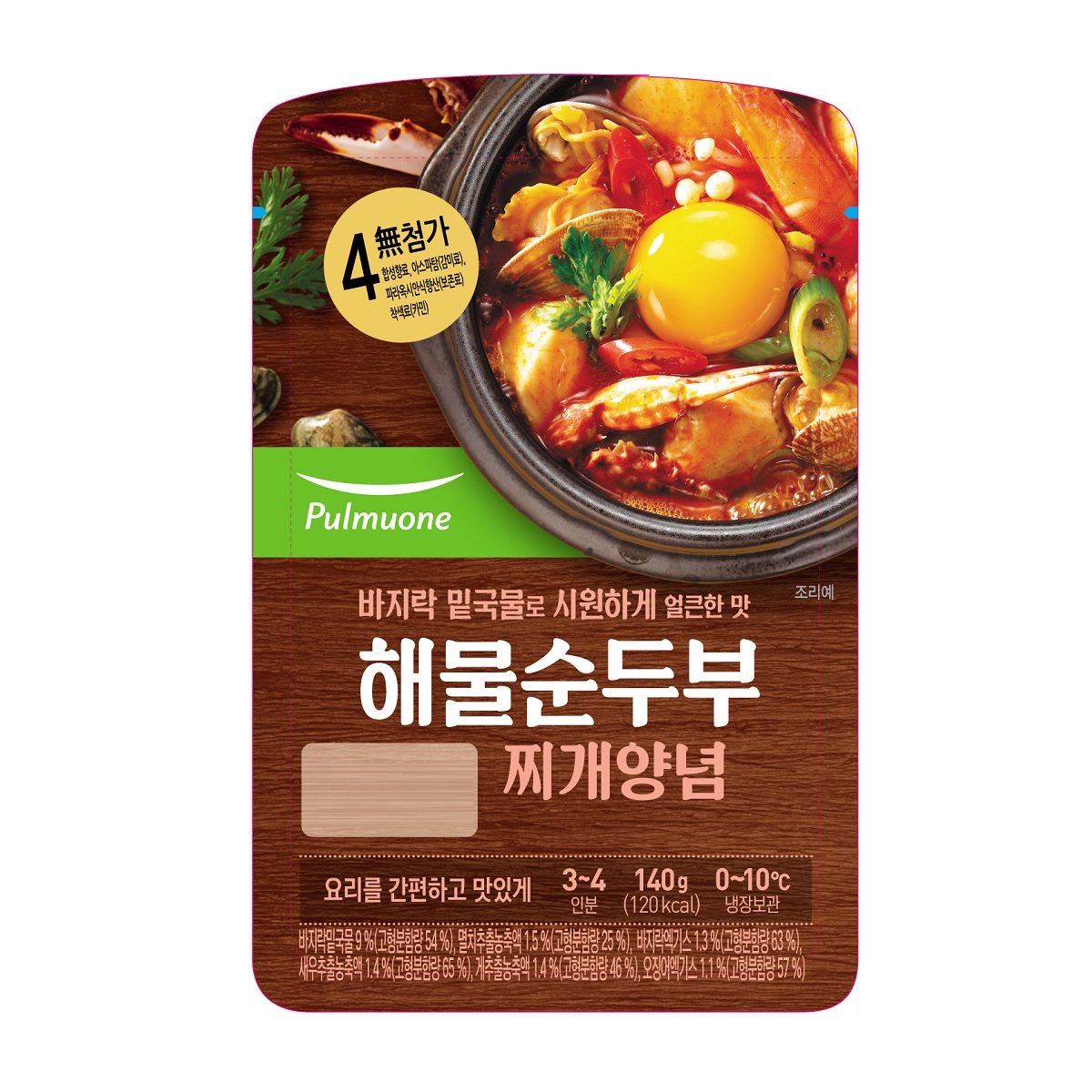 풀무원 해물뚝배기순두부 찌개양념 140G, 새벽배송