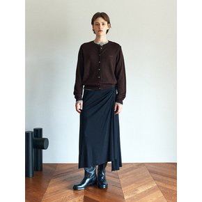 Twist Detail Asymmetric Skirt