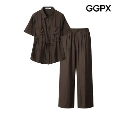 GGPX 투 포켓 스트링 셔츠 앤 팬츠 투피스 (GP4OP064F)
