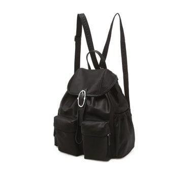 아떼바네사브루노 AABA5F830BK[ECOLE] 블랙 나일론 체인 백팩 겸 숄더백 (기본끈 포함)