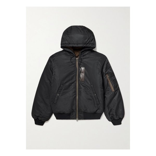 프리즘웍스 액티브 MA-1 패딩 셸 후드 재킷 블랙 46376663162897604