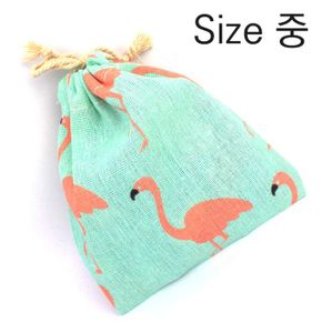 린넨 파우치 홍학 중 X ( 5매입 )