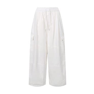 버커루 여성 코튼 립스탑 카고 밴딩 팬츠(B252PT700P)