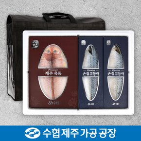 [제주수협] 프리미엄 옥돔,고등어 혼합세트 1.59kg / 옥돔230gx3미,고등어150gx6팩+부직포포장