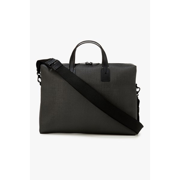 시그니처 스트라이프 코팅 캔버스 폴리오 백 5715332104000